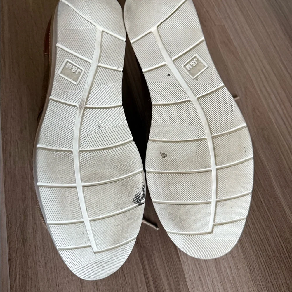 Johnston & Murphy Taupe Suede Chukka Sneakers with Tan Heel Accent
